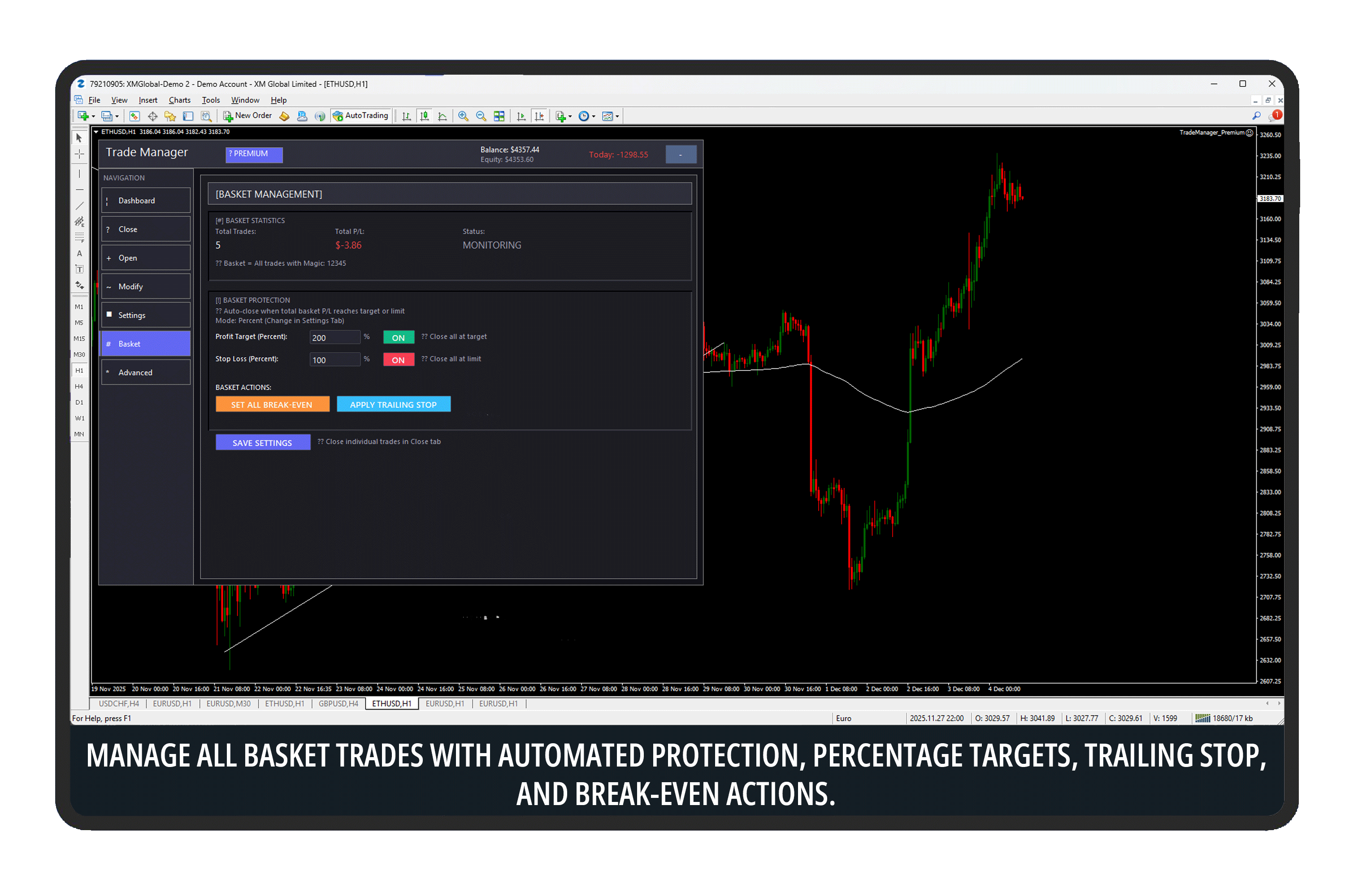 Manage All Basket Trades with Automated Production